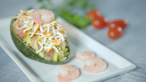 Shrimp stuffed avocados