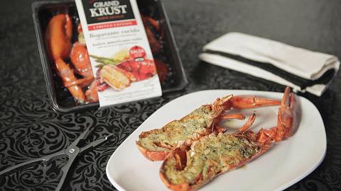 Grilled lobster with Provence herbs cream