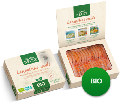 Langostino vannamei cocido entero 700g