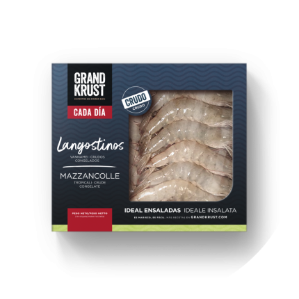Langostino vannamei crudo congelado