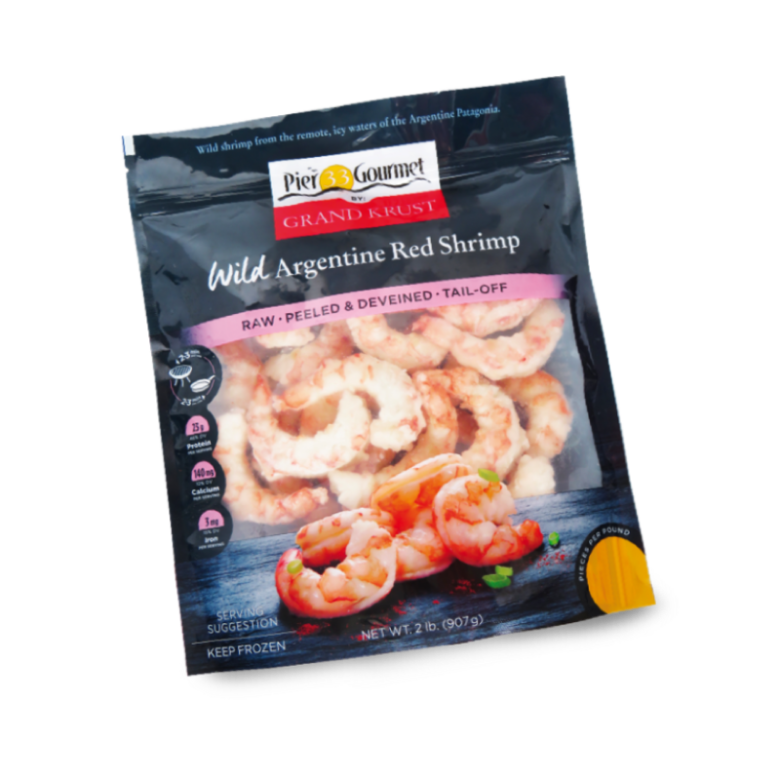 Peeled deveined Argentine red shrimp tail Tail-off