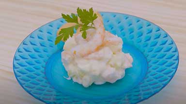 Ensaladilla de gambas al estilo Huelva