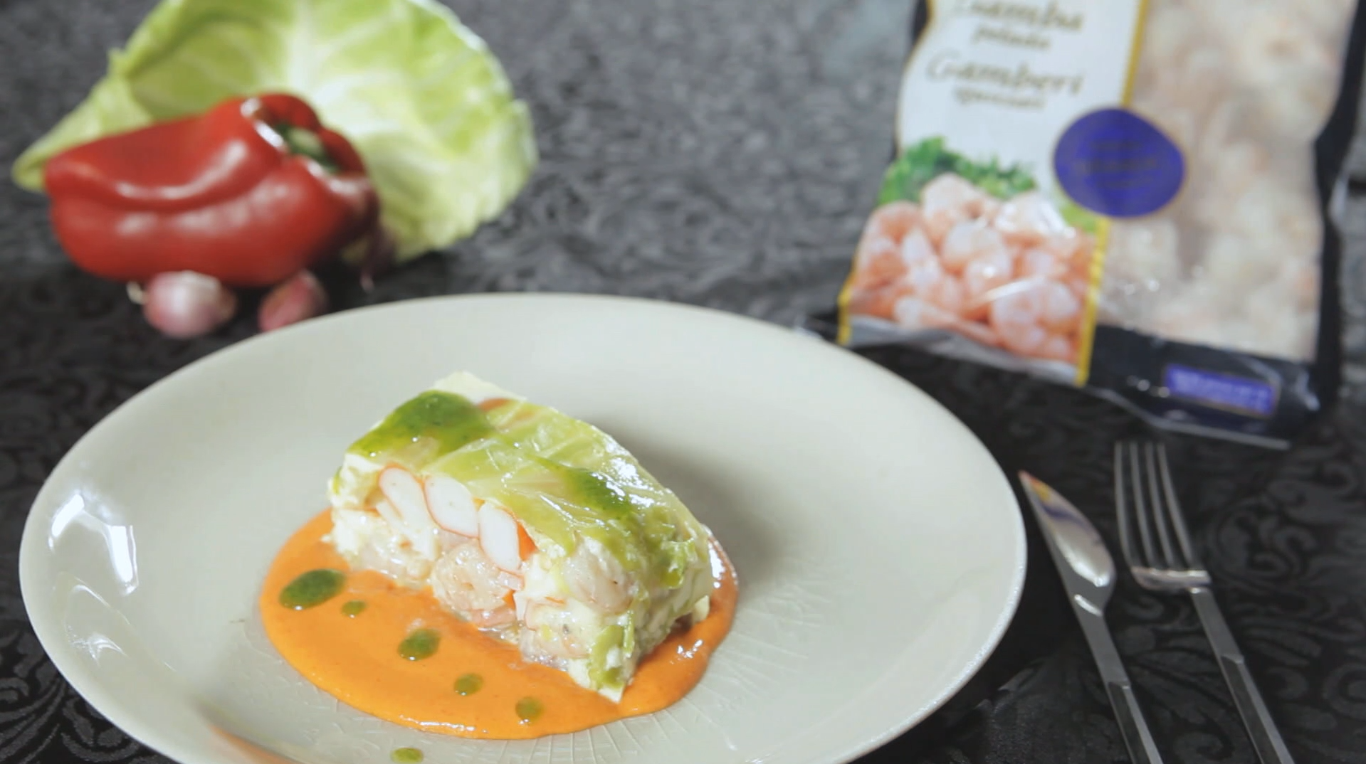 Shrimp and surimi terrine