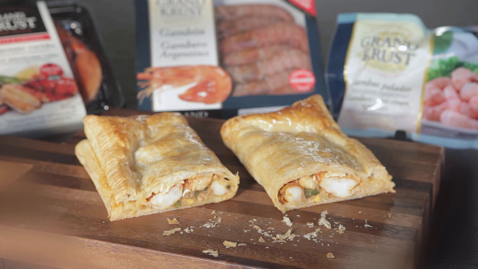 Puff Pastry with seafood